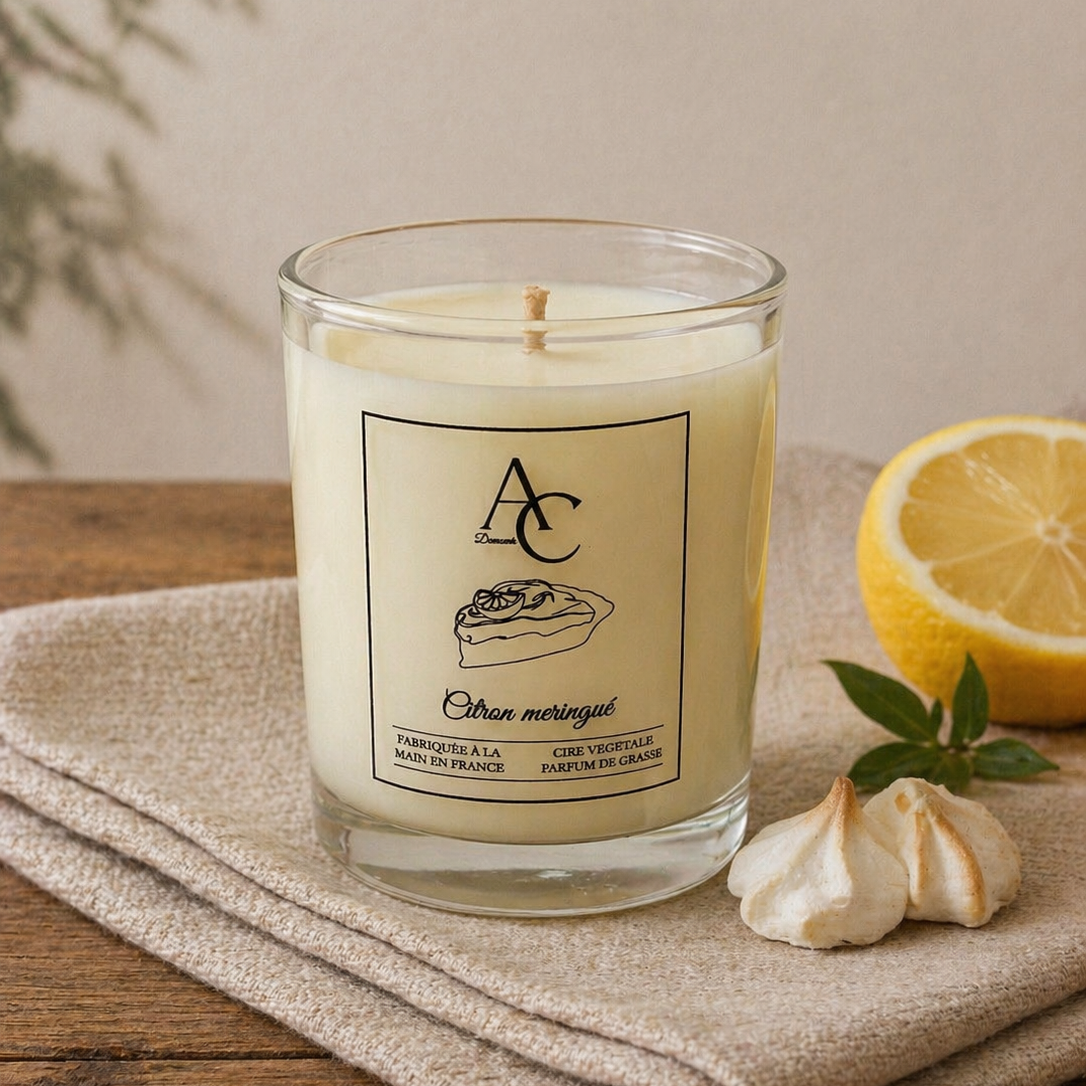 Bougie parfumée - Citron meringué