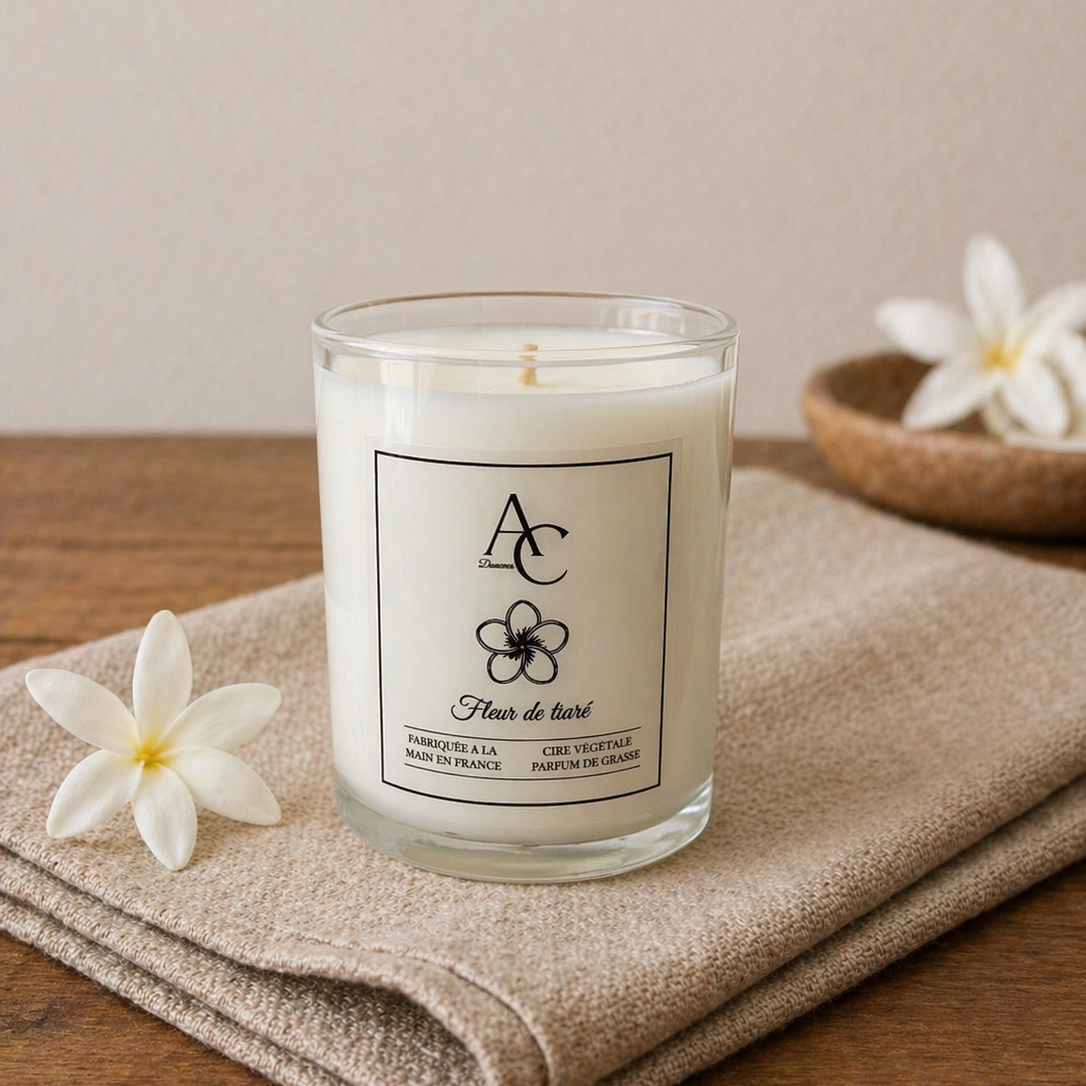 Bougie parfumée – Fleur de tiaré