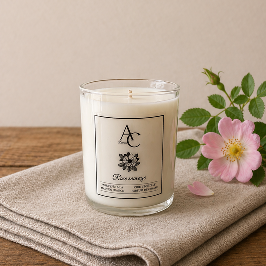 Bougie parfumée – Rose Sauvage