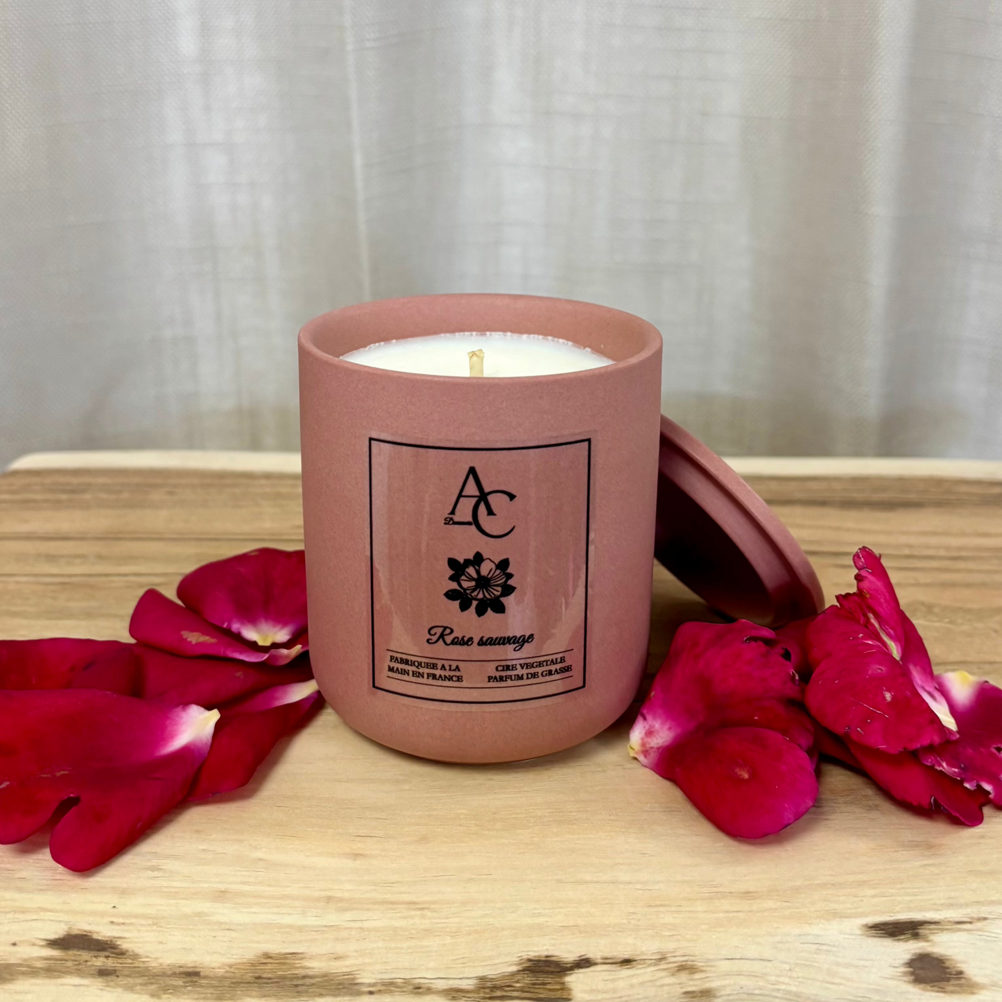 Bougie parfumée - Rose sauvage