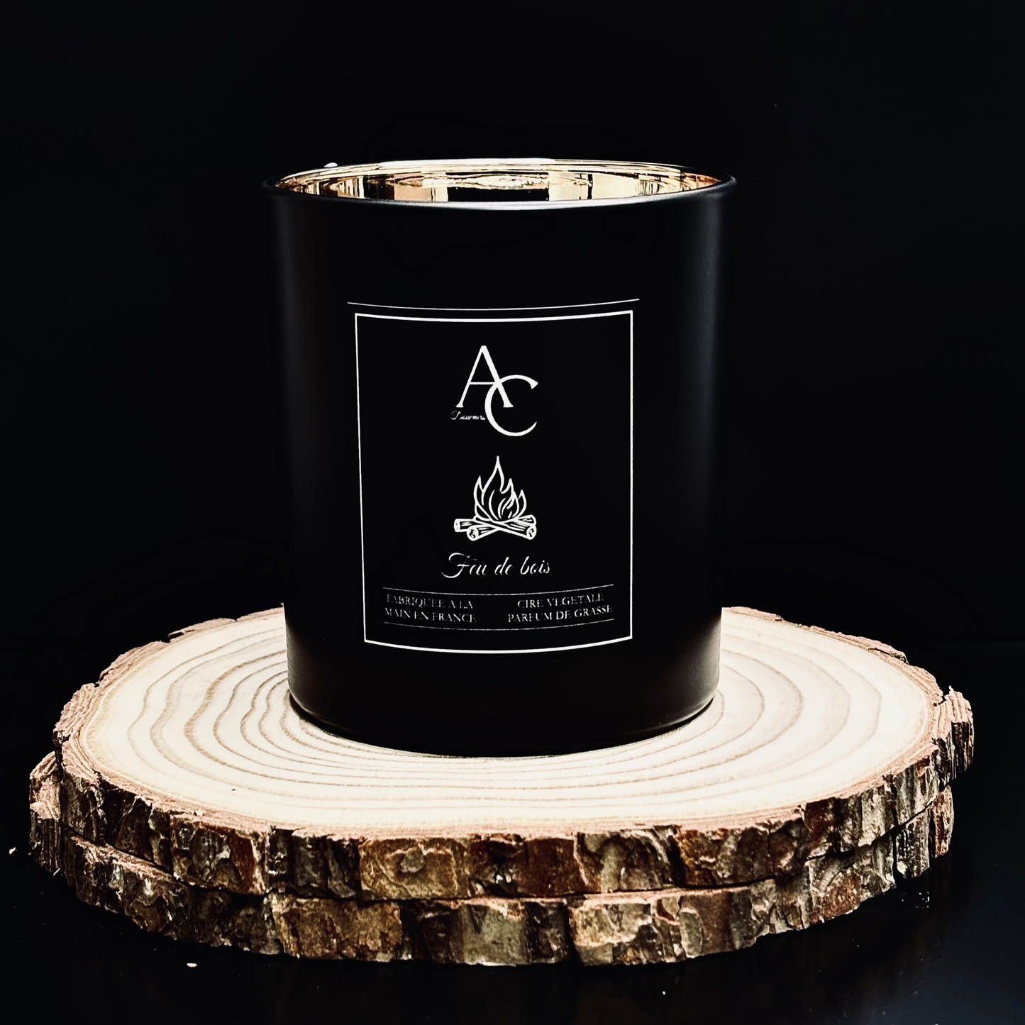 Bougie Parfumée - Feu de Bois - Prestige