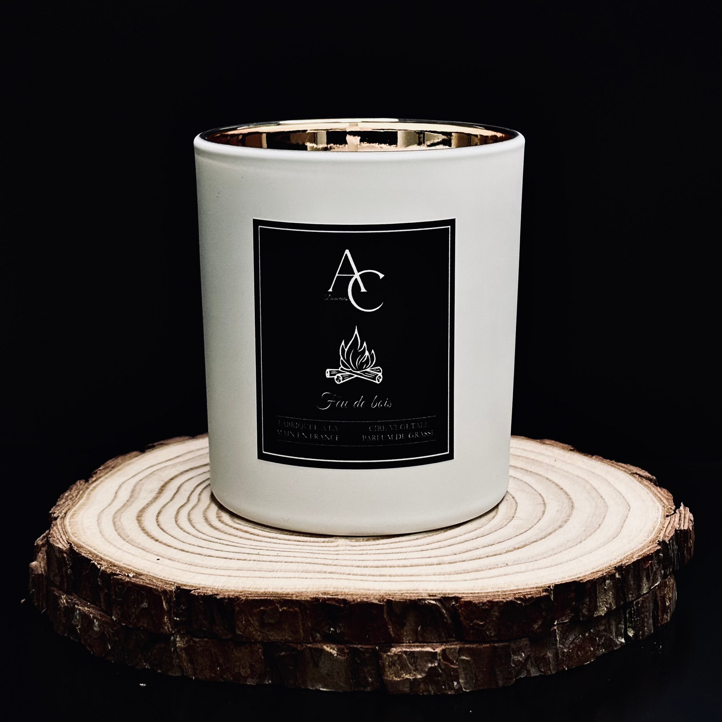 Bougie Parfumée - Feu de bois - Prestige