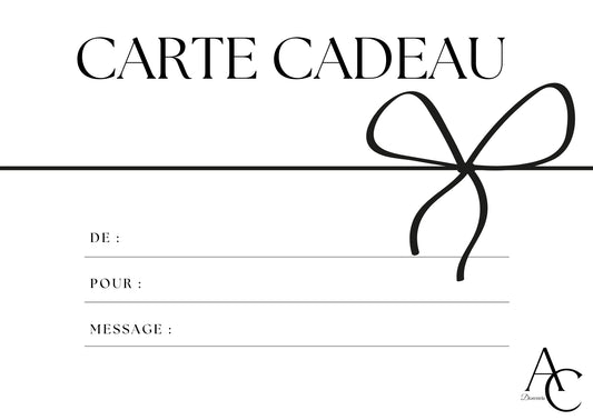 Carte-cadeau AC Douceurs